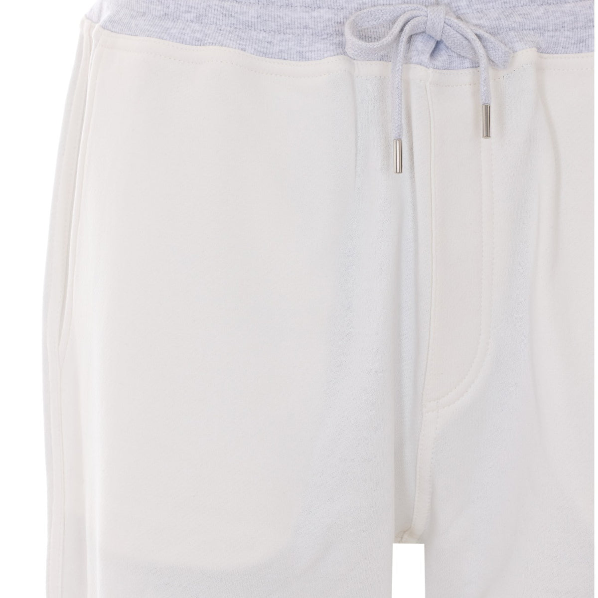 Brunello Cucinelli Men's Cotton Track Pants in White - view 4