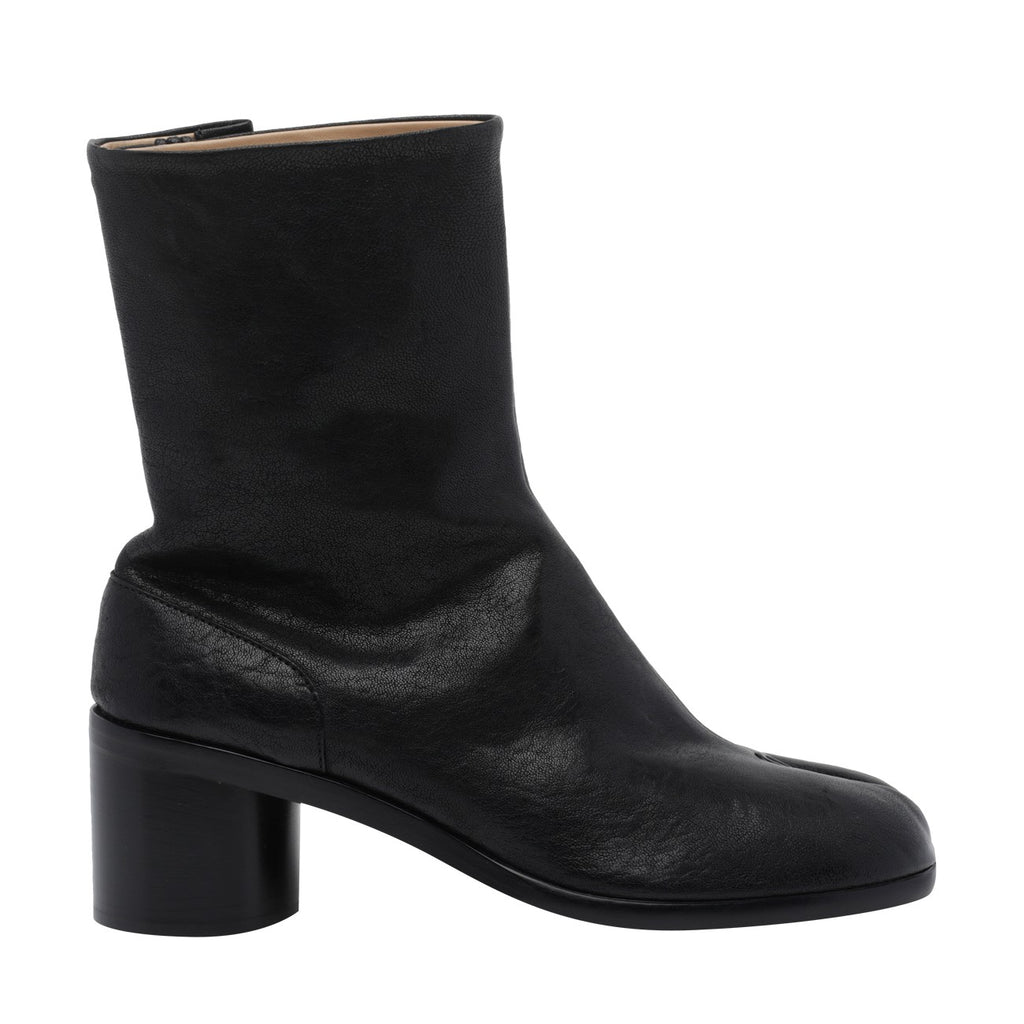 Maison Margiela Men's Leather Tabi Boots in Black - view 1