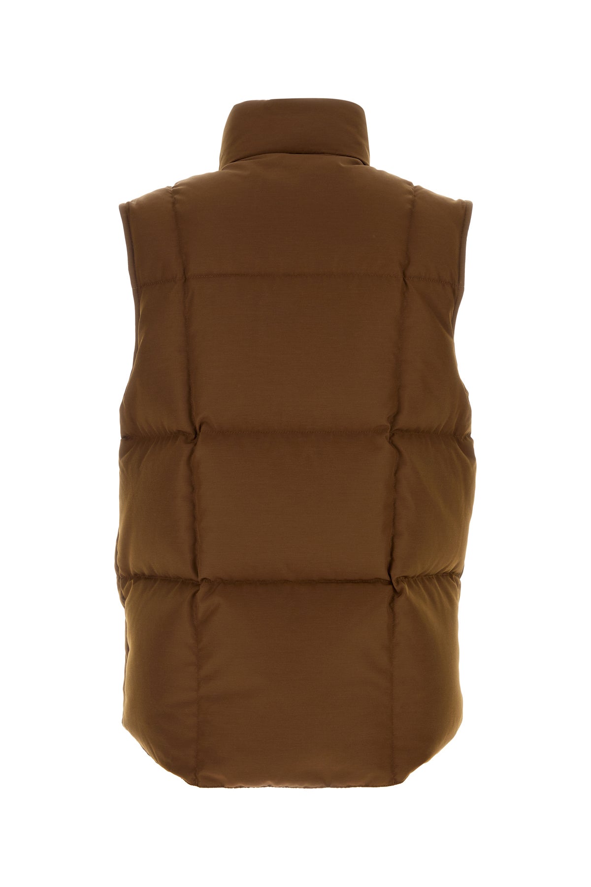Moncler Men's Brumelune Polyester Down Vest in Chocolate