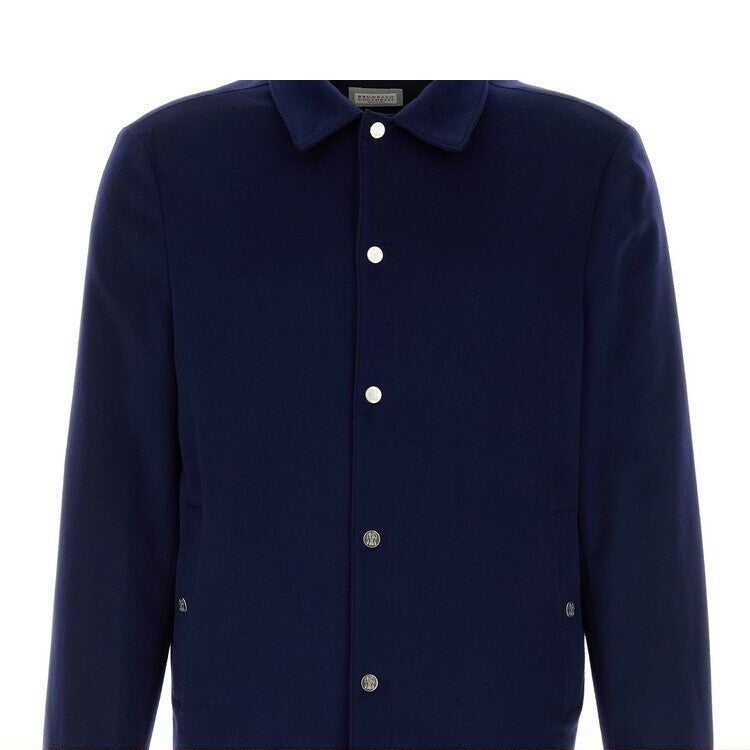 Brunello Cucinelli Men's Jacket in Blue