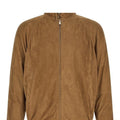 Brunello Cucinelli Men's Leather Jacket in Brown