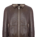 Brunello Cucinelli Men's Leather Jacket in Brown