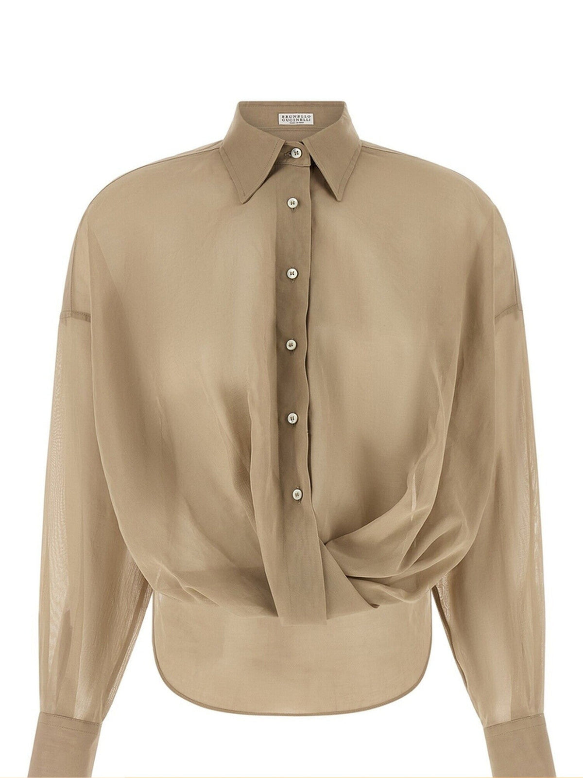 Brunello Cucinelli Women's Shirt in Beige
