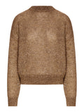 Brunello Cucinelli Women's Lurex Sweater in Camel Mohair - view 1