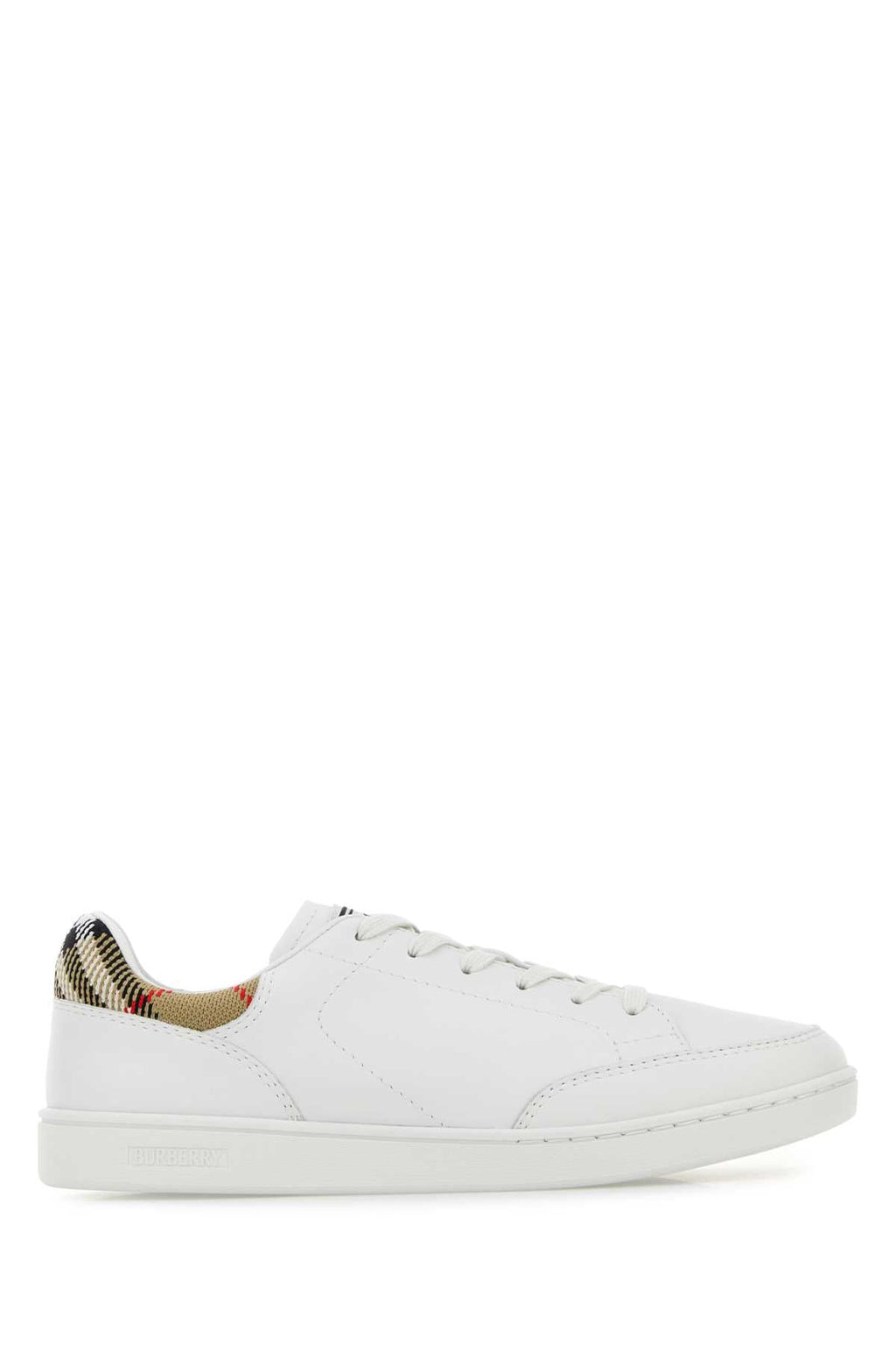 Burberry Women's Leather Sneakers in White - view 1