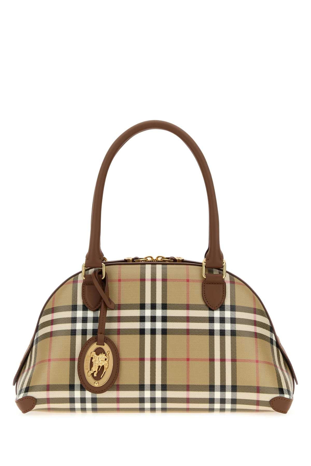 Burberry Women's Cotton Top-Handle Bag in Beige - view 1