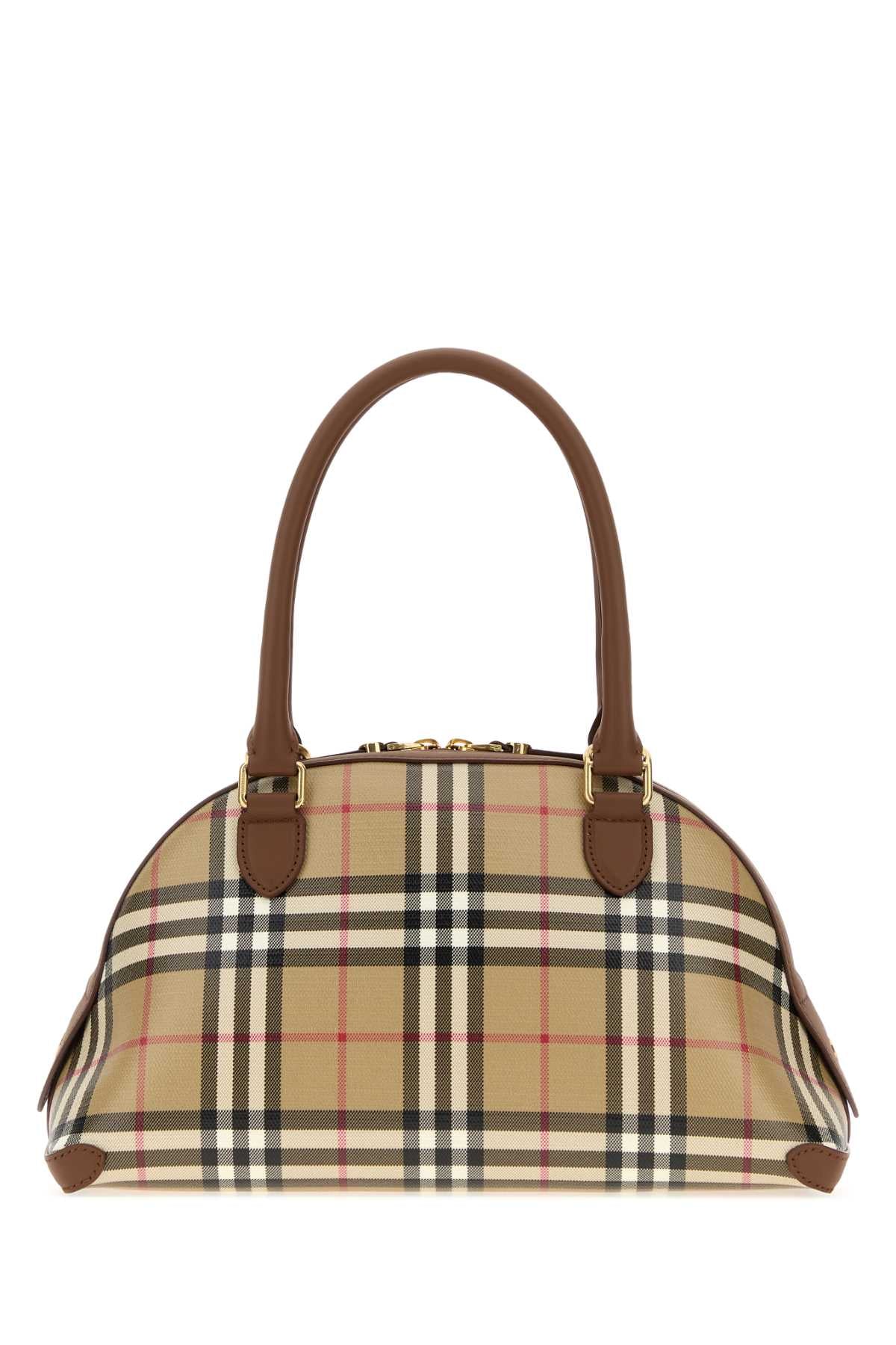 Burberry Women's Cotton Top-Handle Bag in Beige - view 3