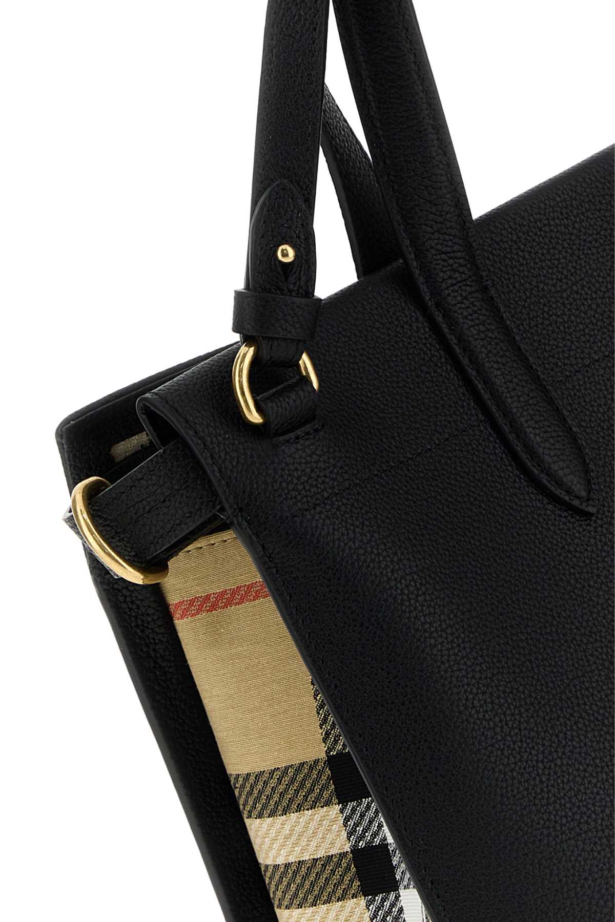 Burberry Women's Cotton Tote Bag in Black - view 4