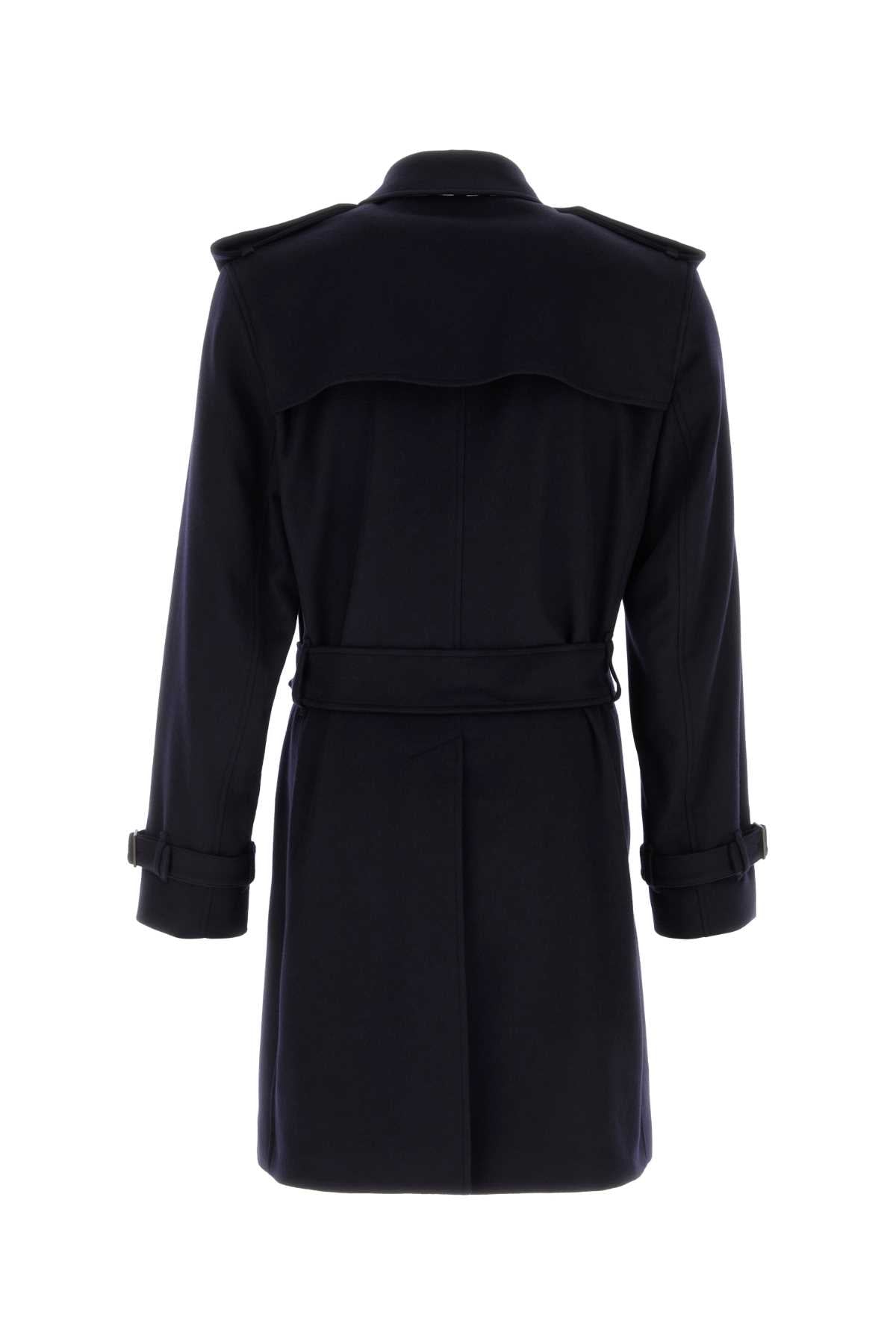 Burberry Men's Cashmere Trench Coat in Black - view 2