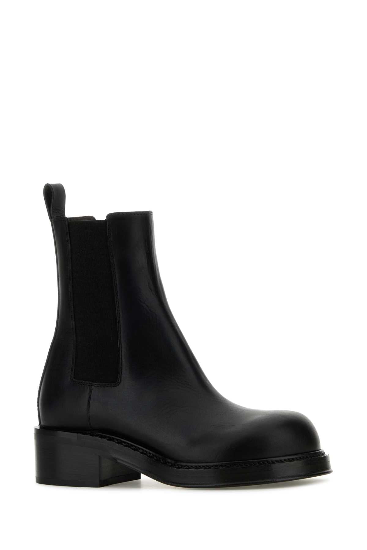 Bottega Veneta Women's Calfskin Lug Boots in Black - view 2