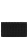 Bottega Veneta Women's Lambskin Wallet in Black - view 1