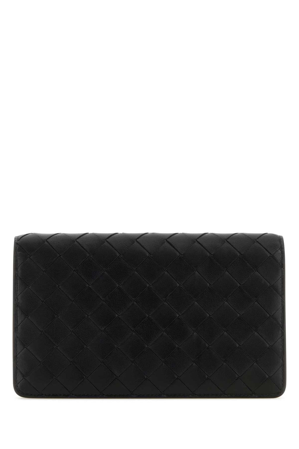 Bottega Veneta Women's Lambskin Wallet in Black - view 3
