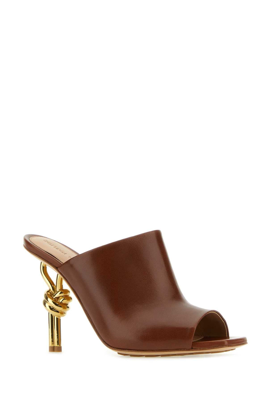 Bottega Veneta Women's Lambskin Knot Mules in Brown - view 2