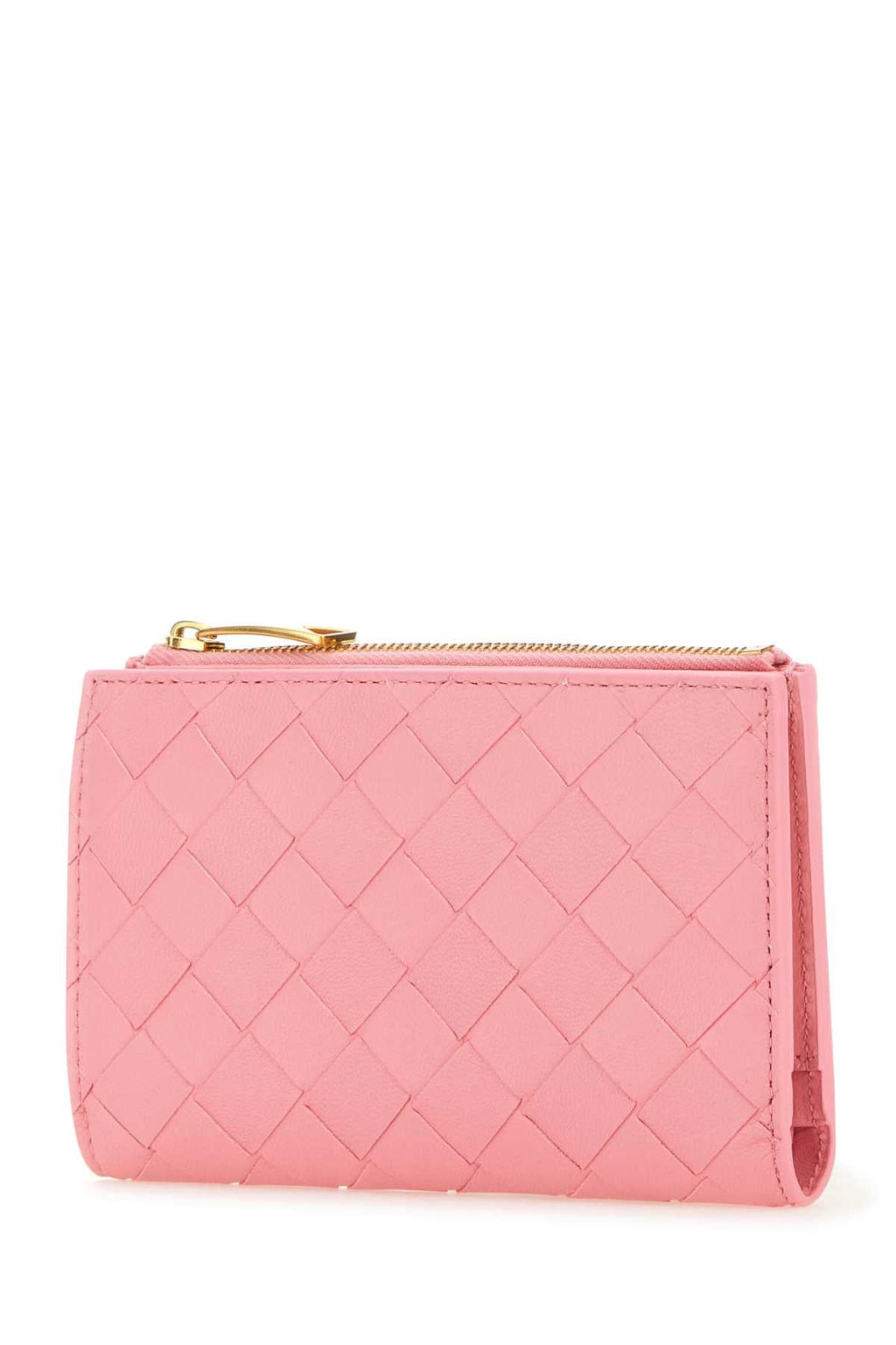 Bottega Veneta Women's Lambskin Quilted Wallet in Pink - view 2