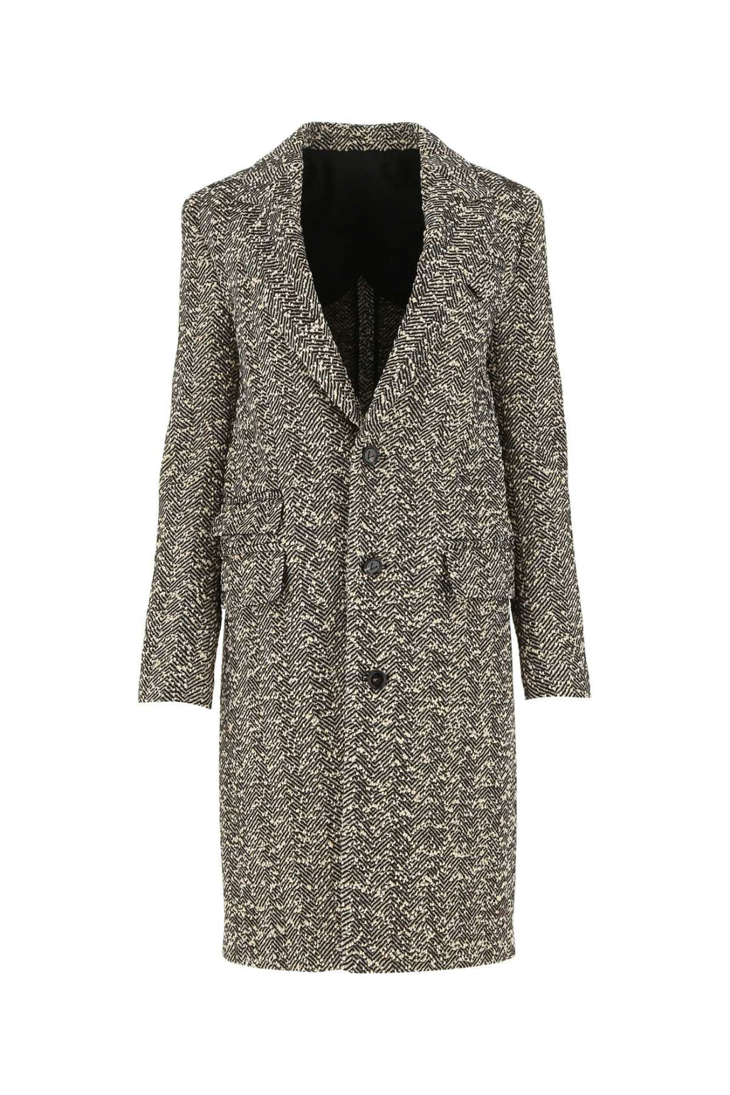 Bottega Veneta Women's Wool Blend Coat in Grey - view 1