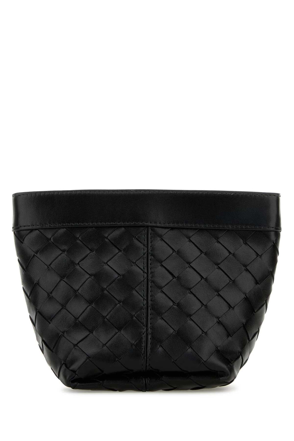 Bottega Veneta Women's Calfskin Prism Pouch in Black - view 1