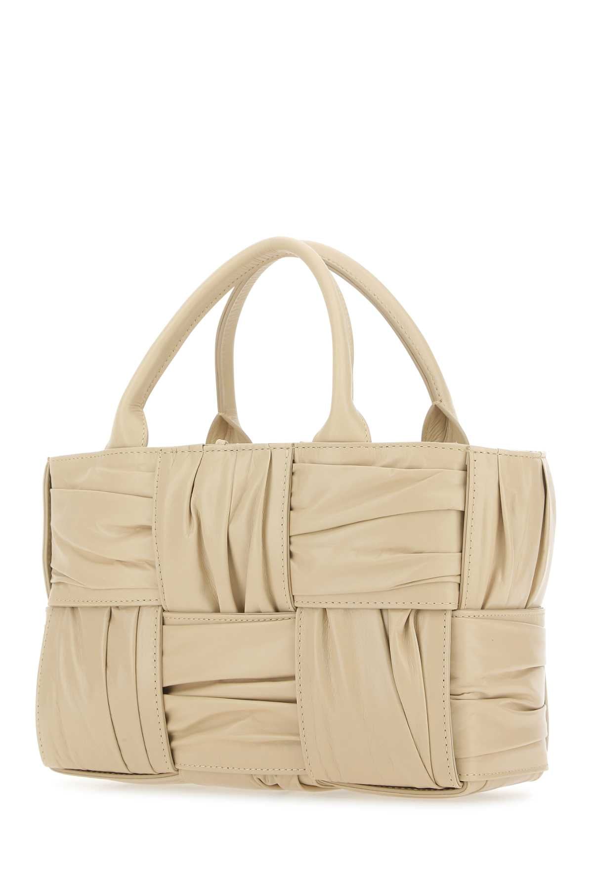 Bottega Veneta Women's Calfskin Pleated Bag in Cream - view 2