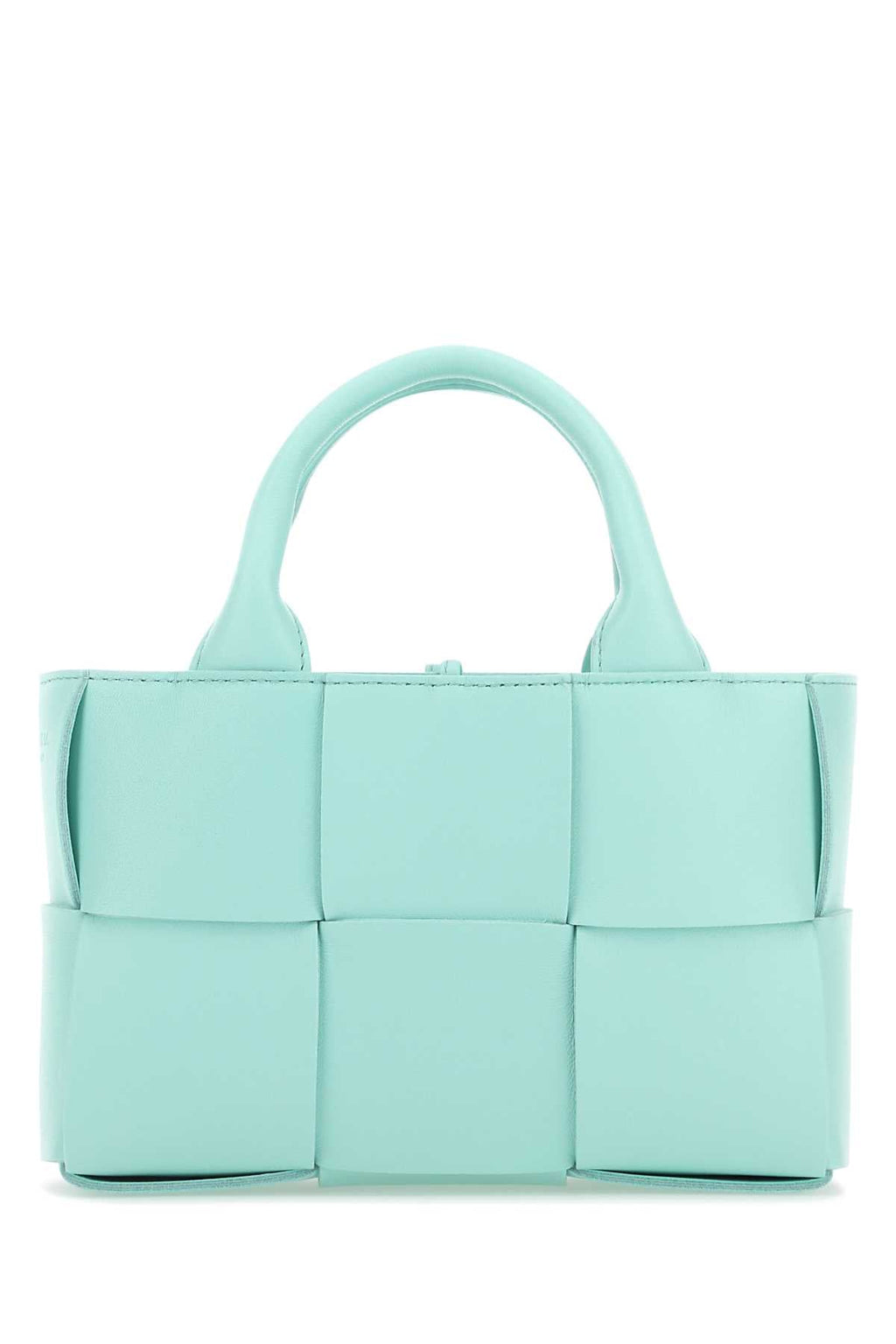 Bottega Veneta Women's Lambskin Woven Handbag in Mint - view 1