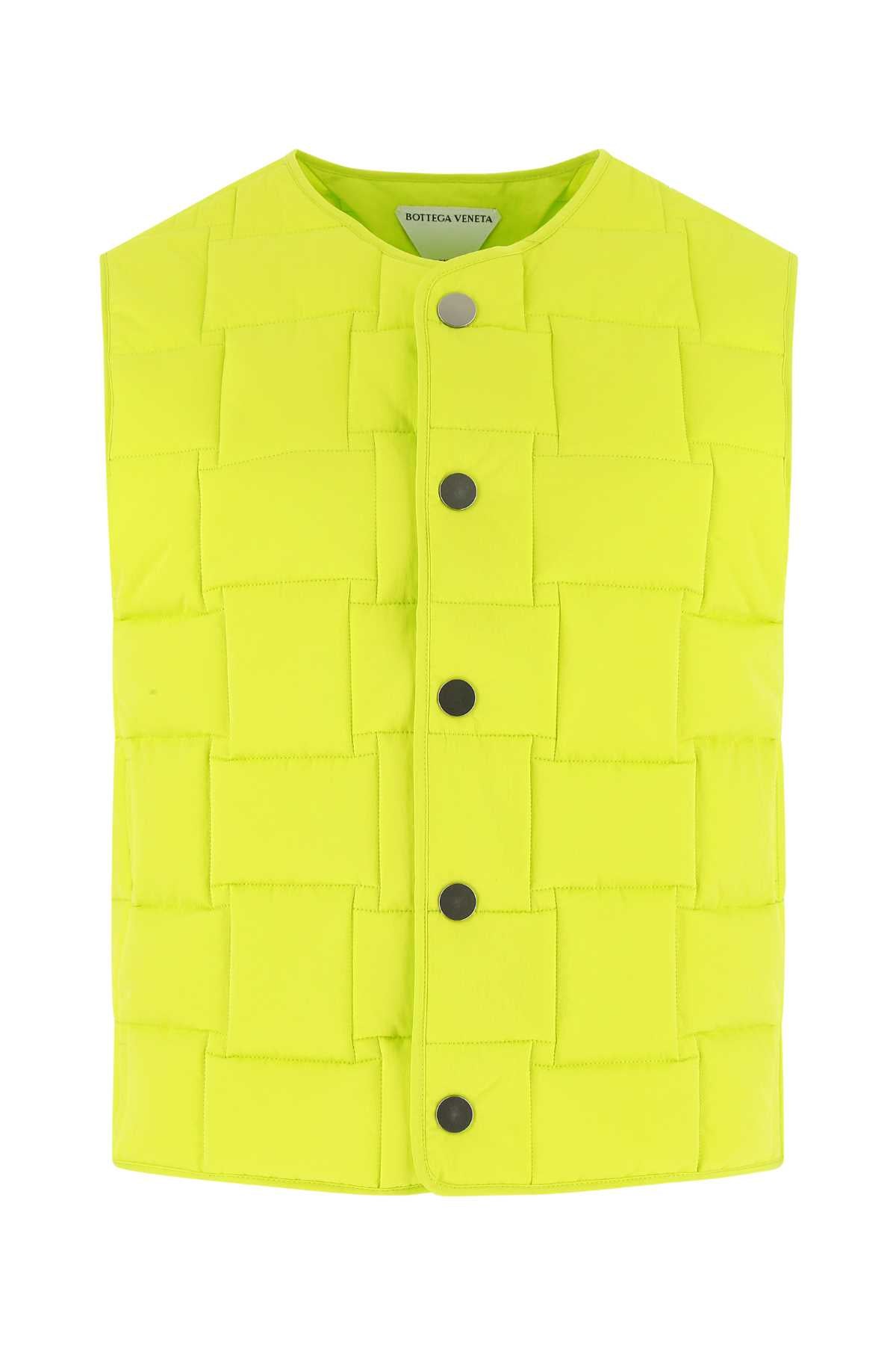 Bottega Veneta Women's Nylon Quilted Gilet in Yellow - view 1