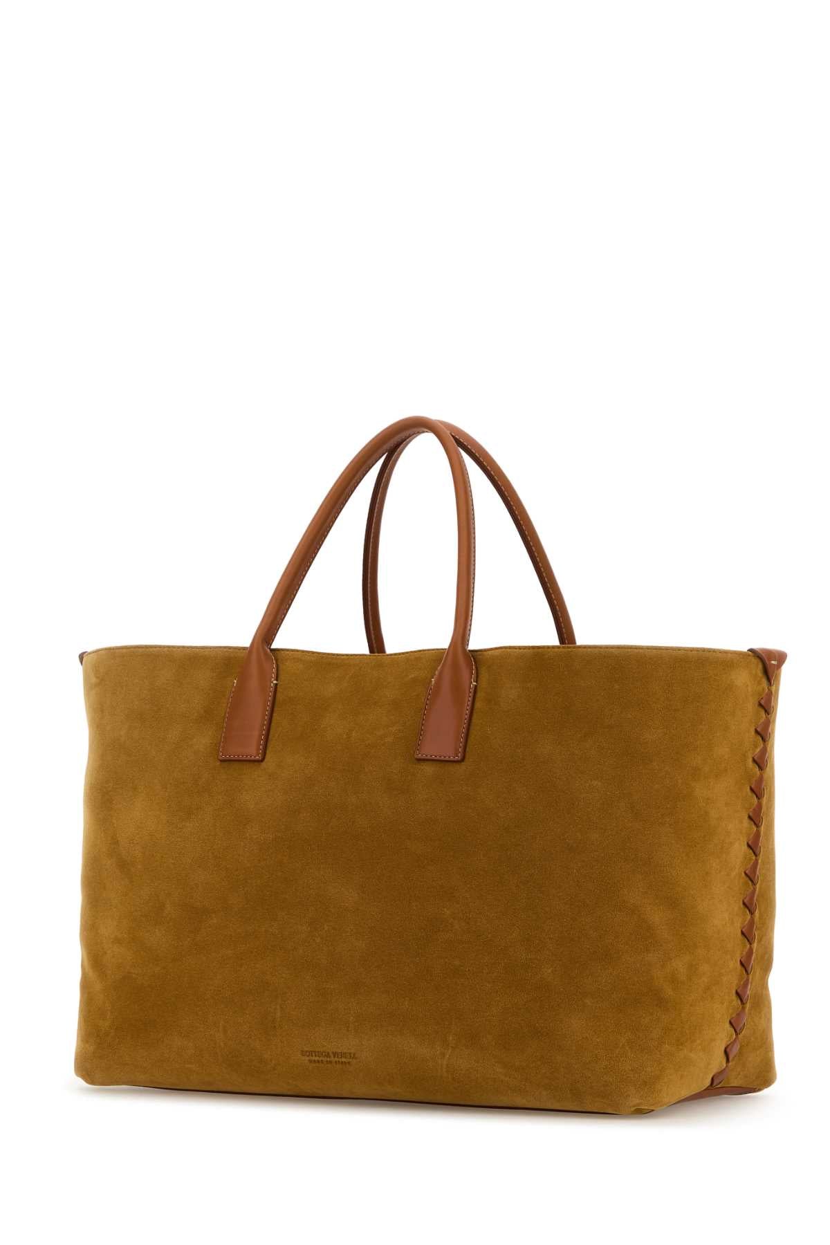 Bottega Veneta Women's Suede Cabas Tote in Camel - view 2