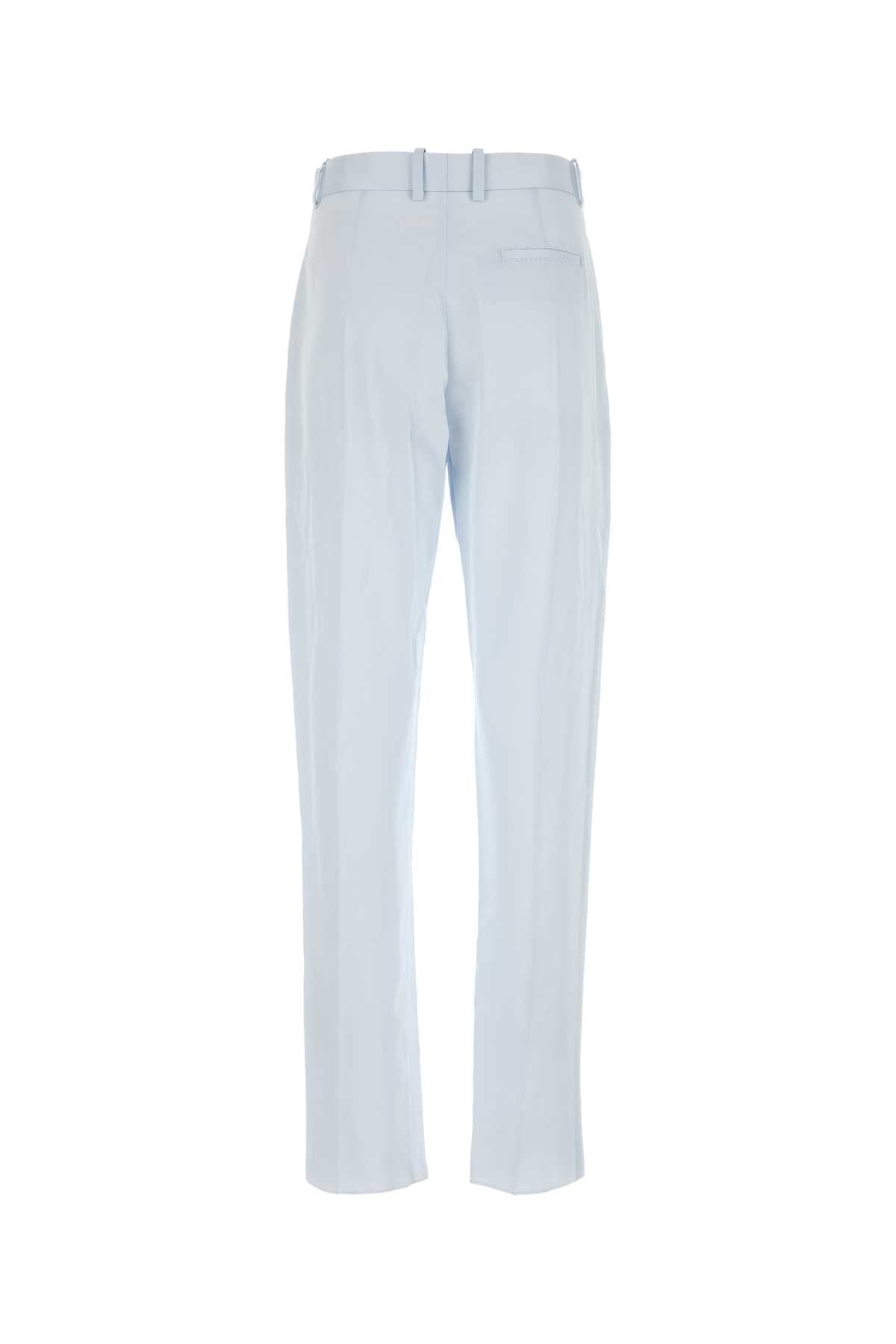 Bottega Veneta Women's Viscose Trousers in Light Blue - view 2