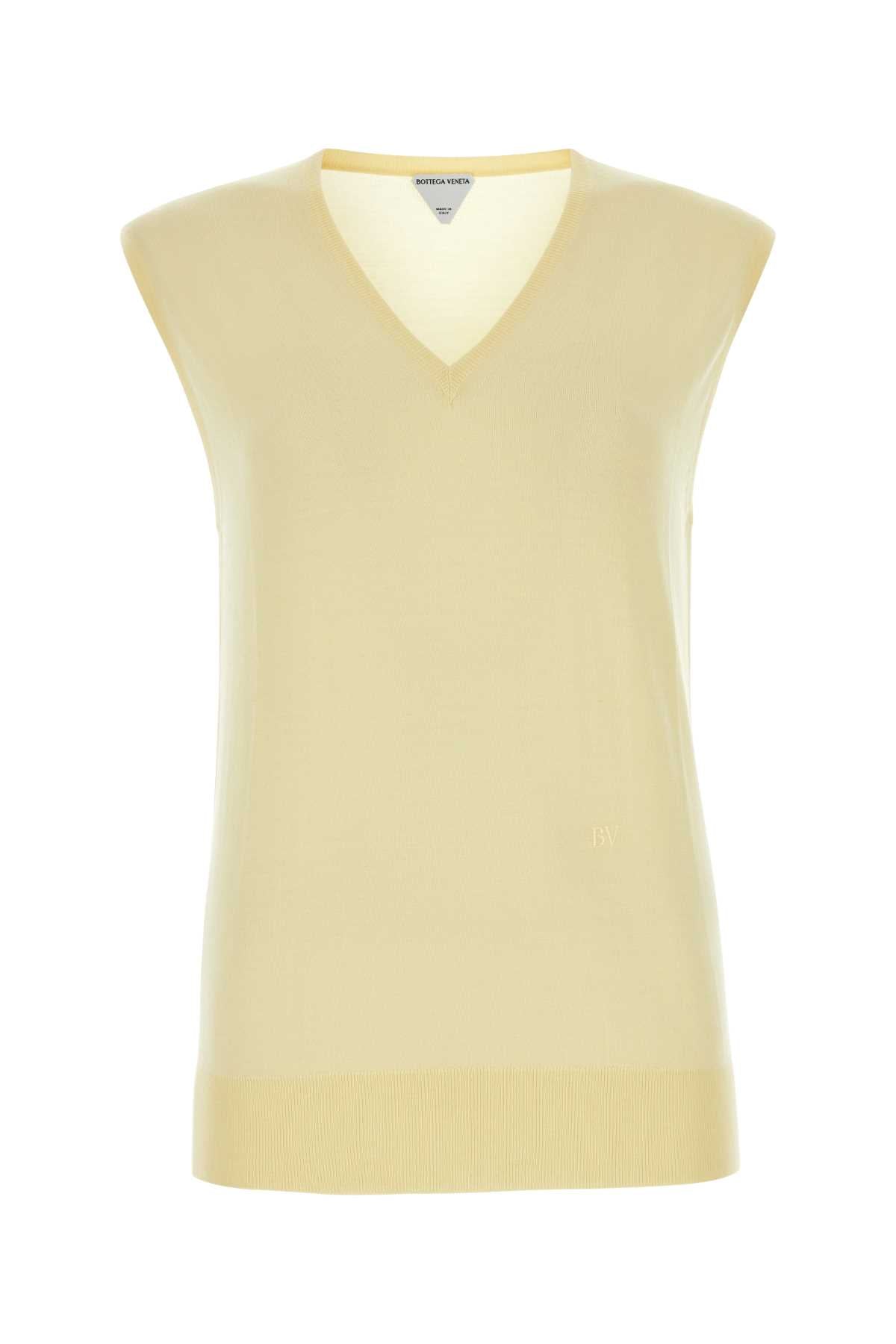 Bottega Veneta Women's Cotton Knit Vest in Yellow - view 1