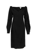 Bottega Veneta Women's Viscose Midi Dress in Black - view 1