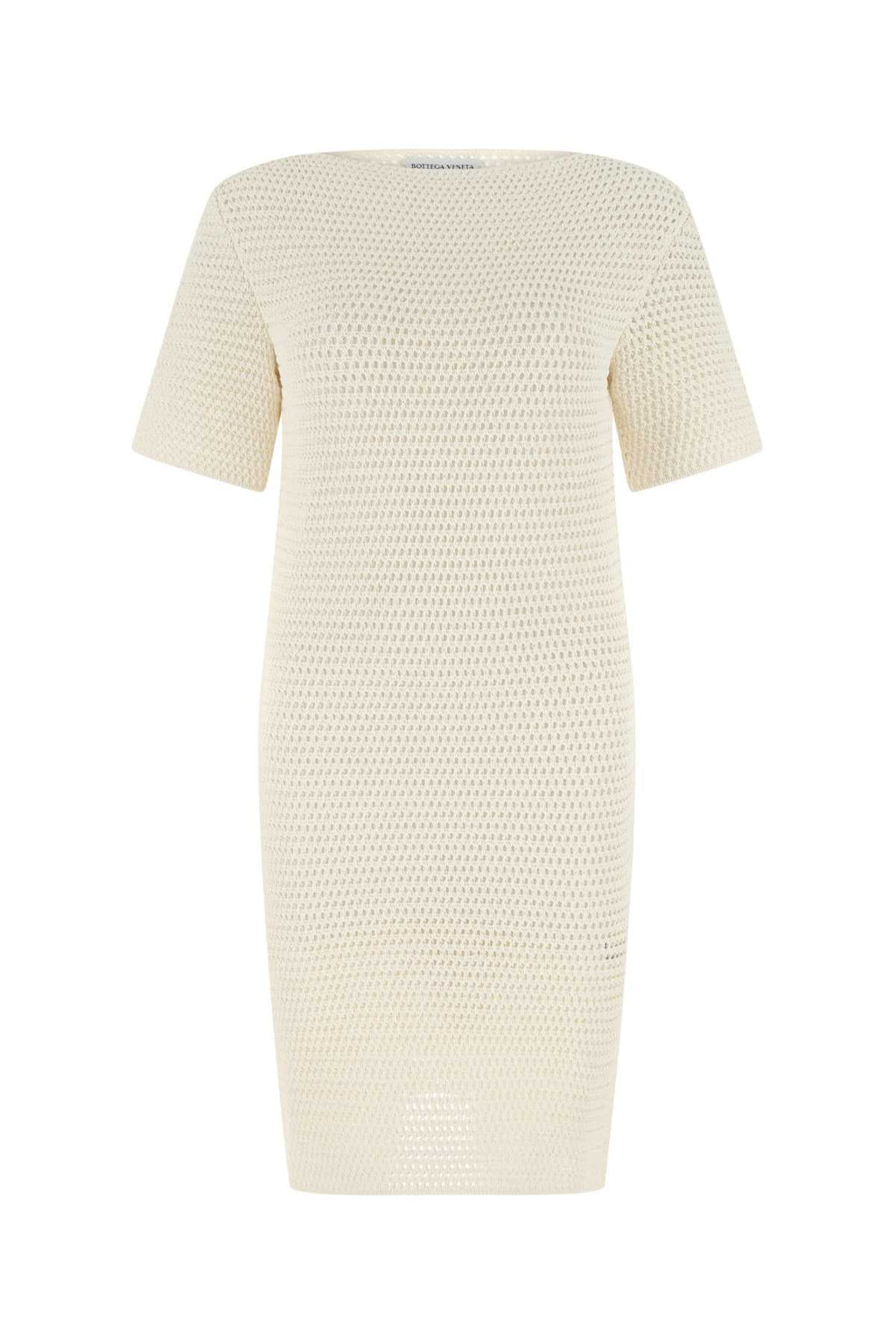 Bottega Veneta Women's Cotton Knit Dress in Cream - view 1