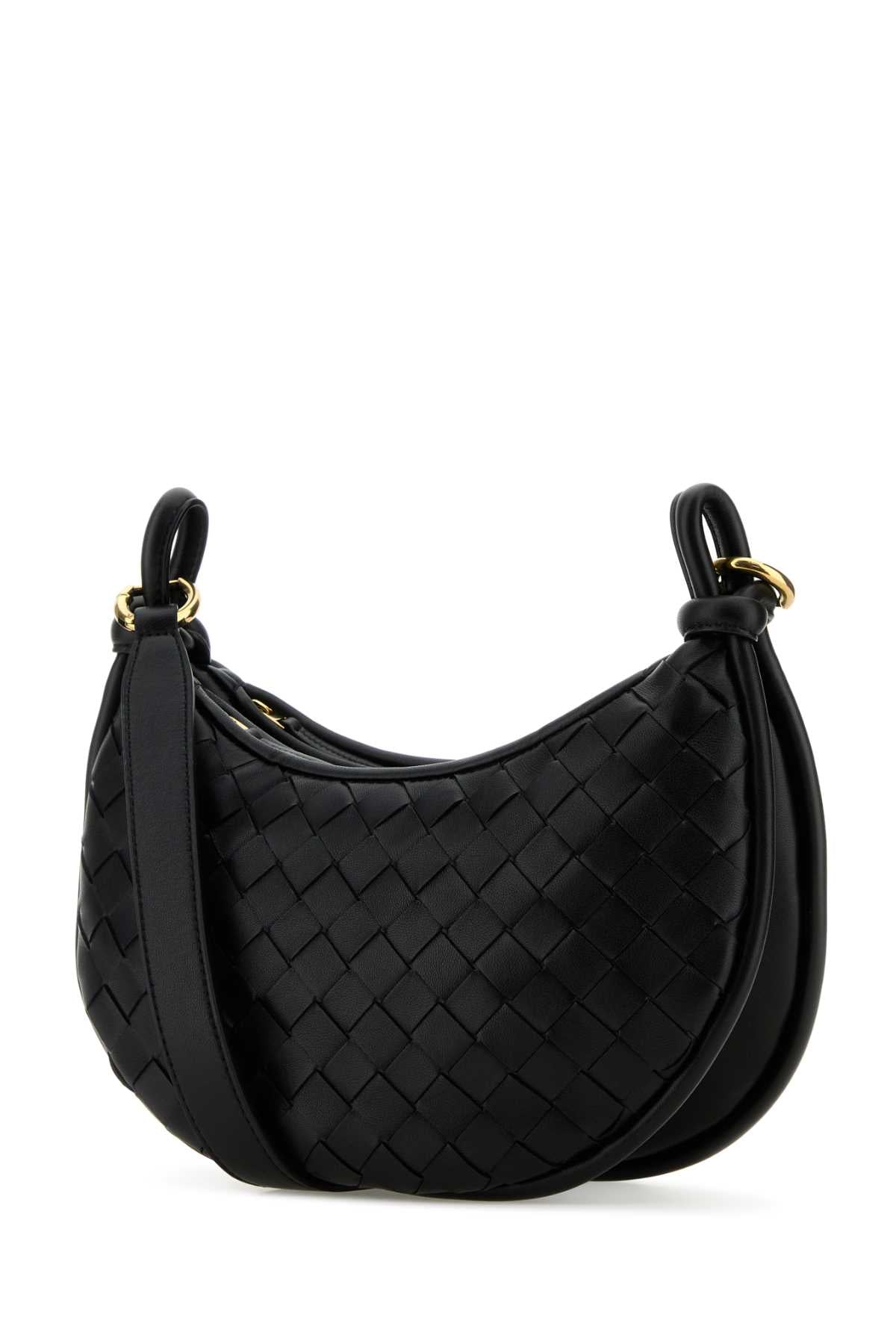 Bottega Veneta Women's Lambskin Shoulder Bag in Black - view 2