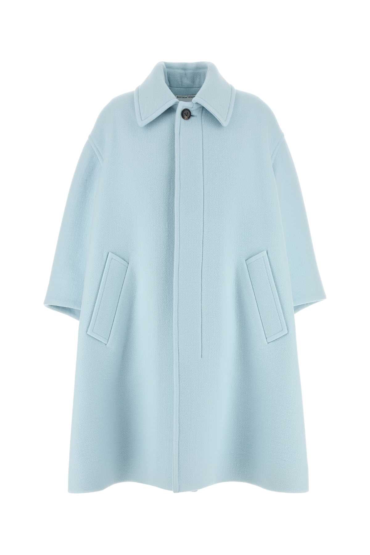 Bottega Veneta Women's Cashmere Coat in Light Blue - view 1