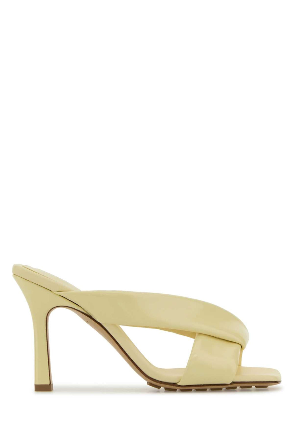 Bottega Veneta Women's Calfskin Woven Sandals in Gold - view 1