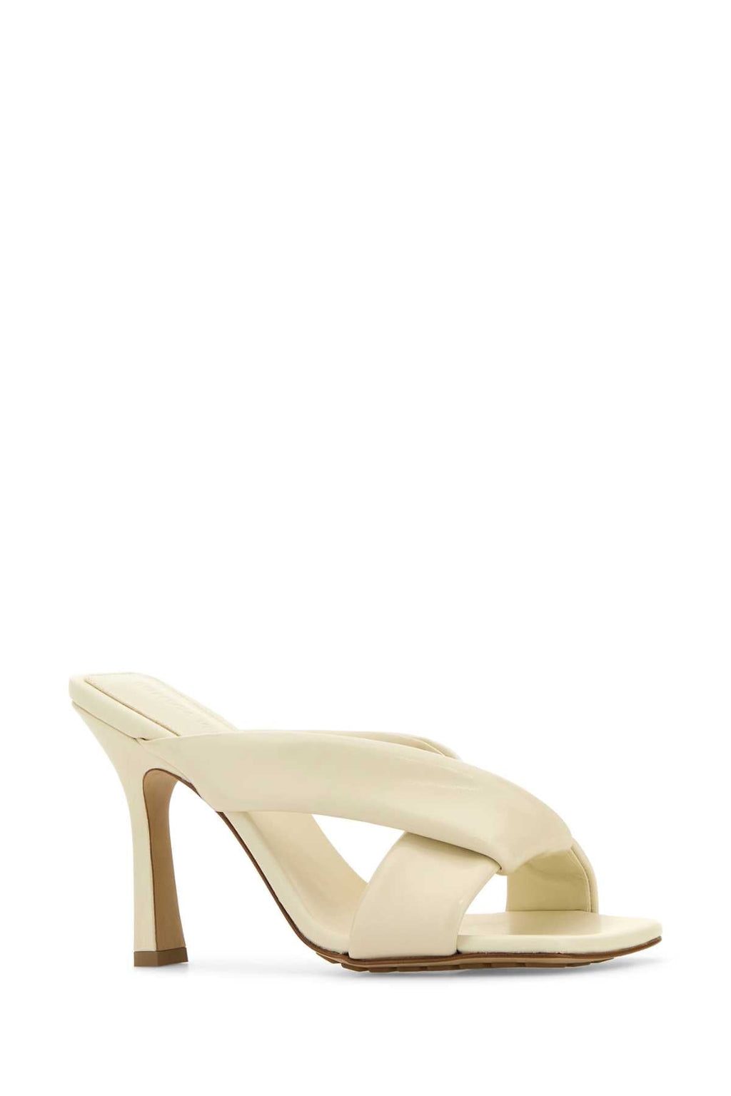 Bottega Veneta Women's Calfskin Riva Heels in Cream - view 2