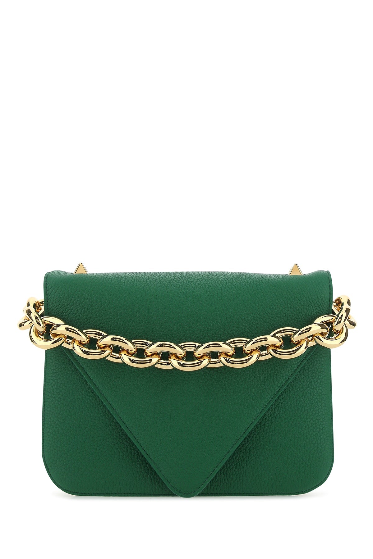 Bottega Veneta Women's Leather Chain Bag in Green - view 1