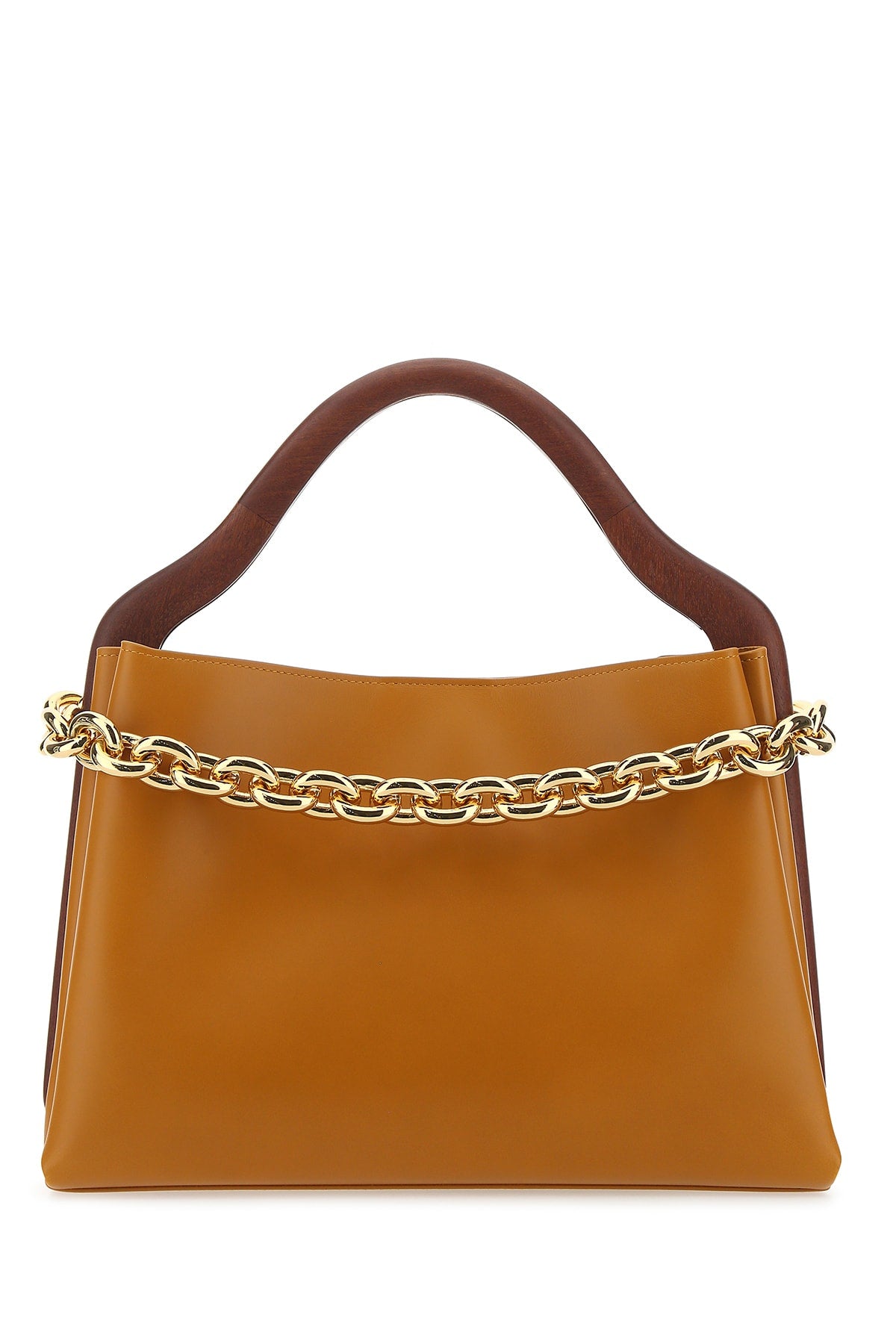 Bottega Veneta Women's Leather Chain Bag in Camel - view 1