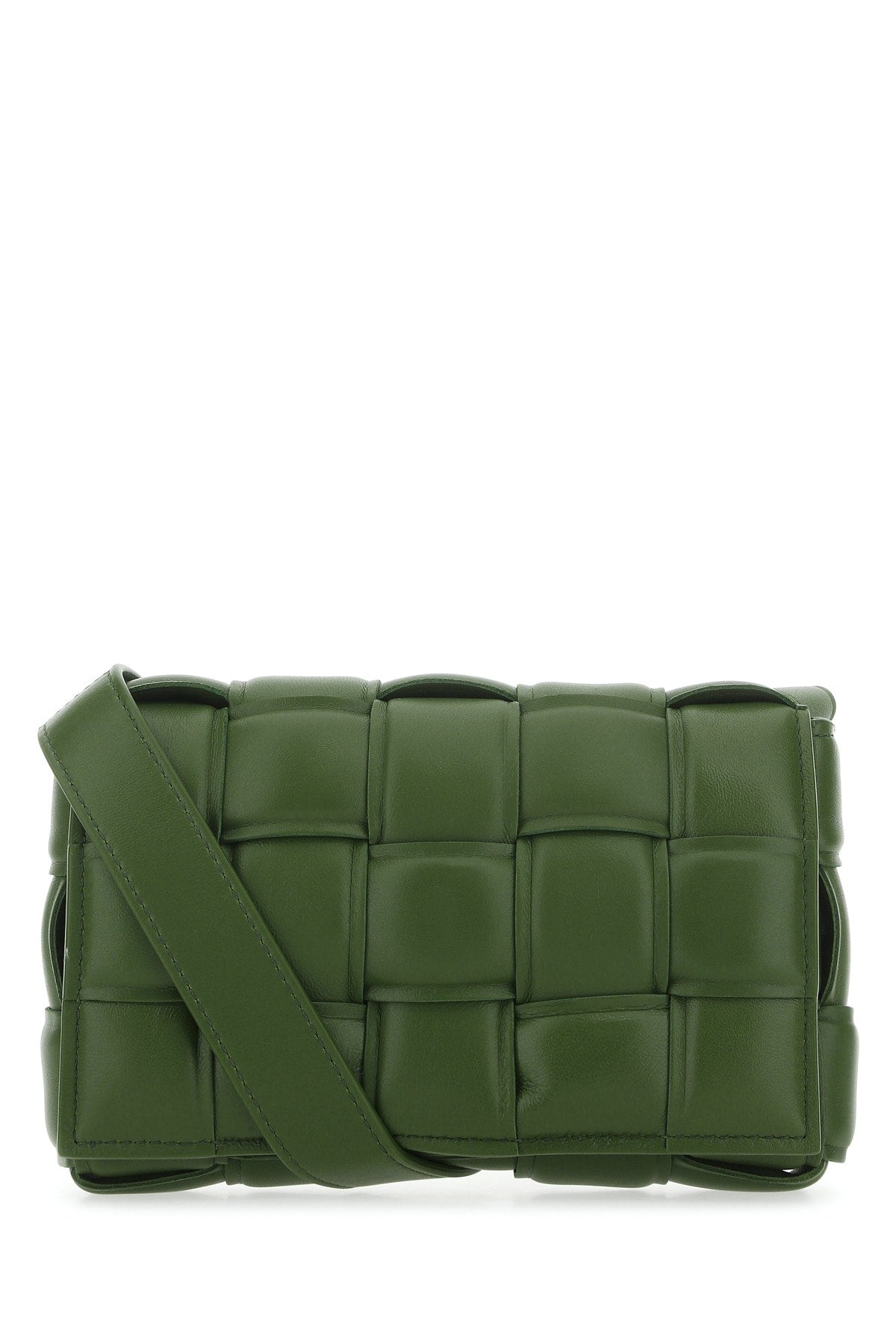 Bottega Veneta Women's Intrecciato Clutch in Green - view 1