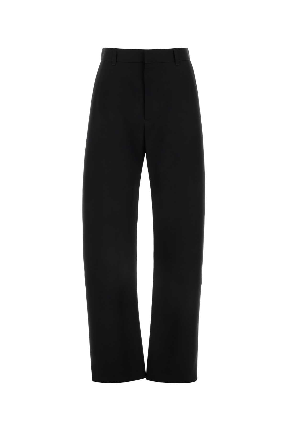 Bottega Veneta Women's Wool Straight Pants in Black - view 1
