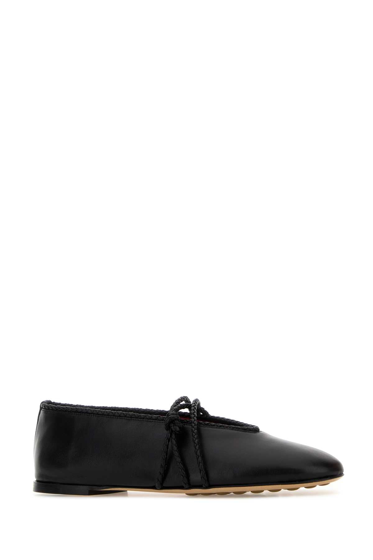 Bottega Veneta Women's Lambskin Ballerina Flats in Black - view 2