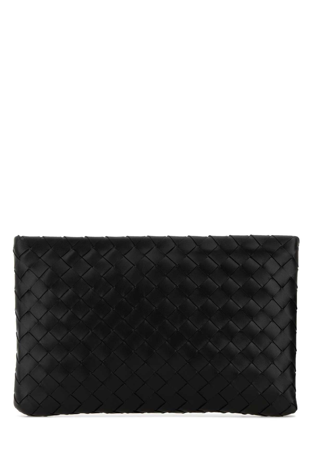 Bottega Veneta Women's Lambskin Pouch in Black - view 1