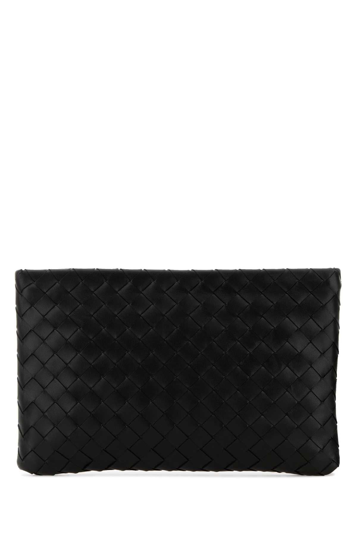 Bottega Veneta Women's Lambskin Pouch in Black - view 3