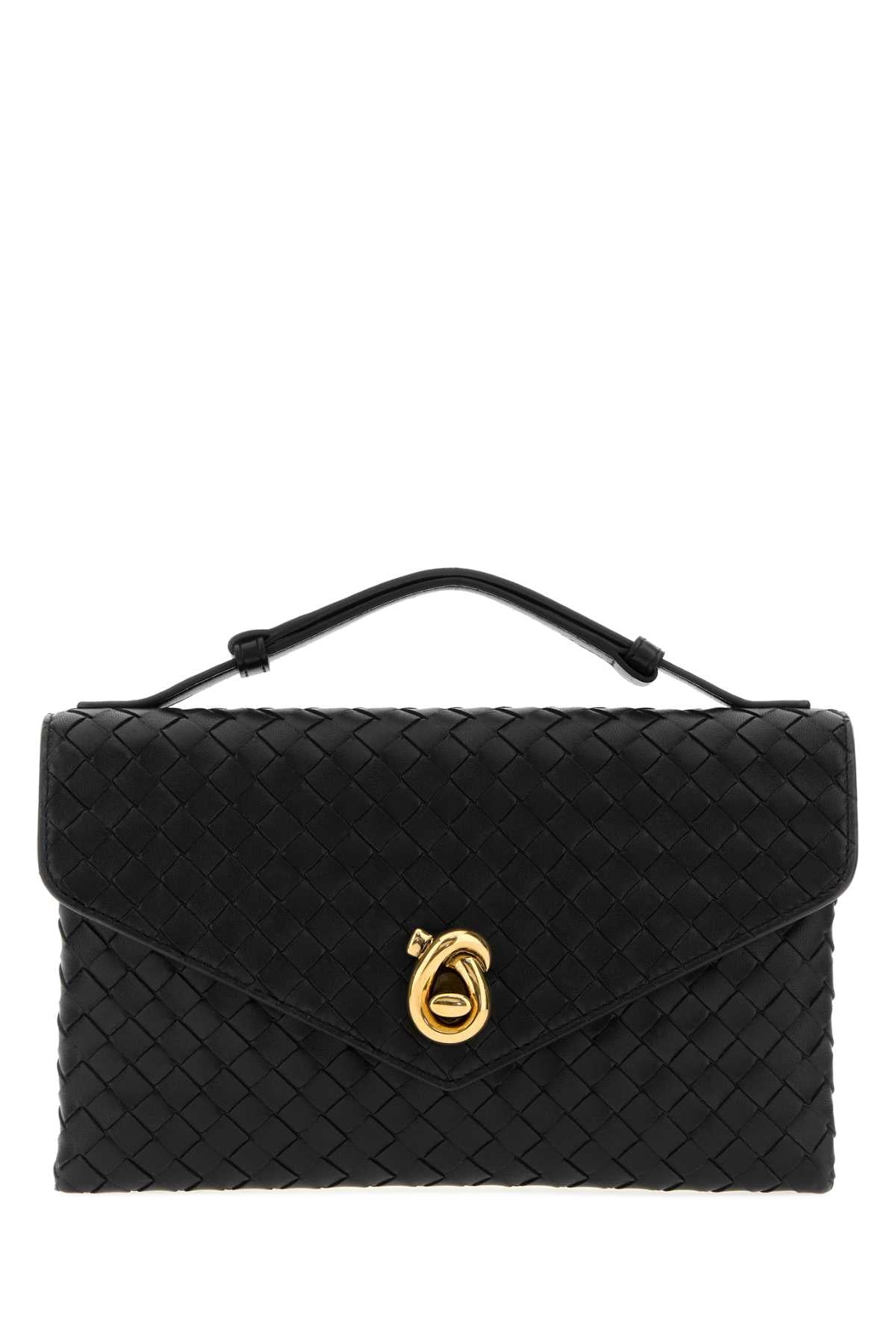Bottega Veneta Women's Lambskin Clutch in Black - view 1