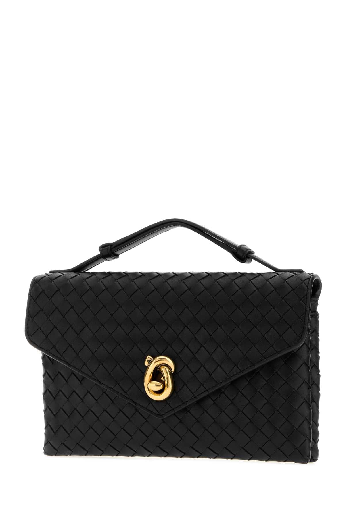 Bottega Veneta Women's Lambskin Clutch in Black - view 2