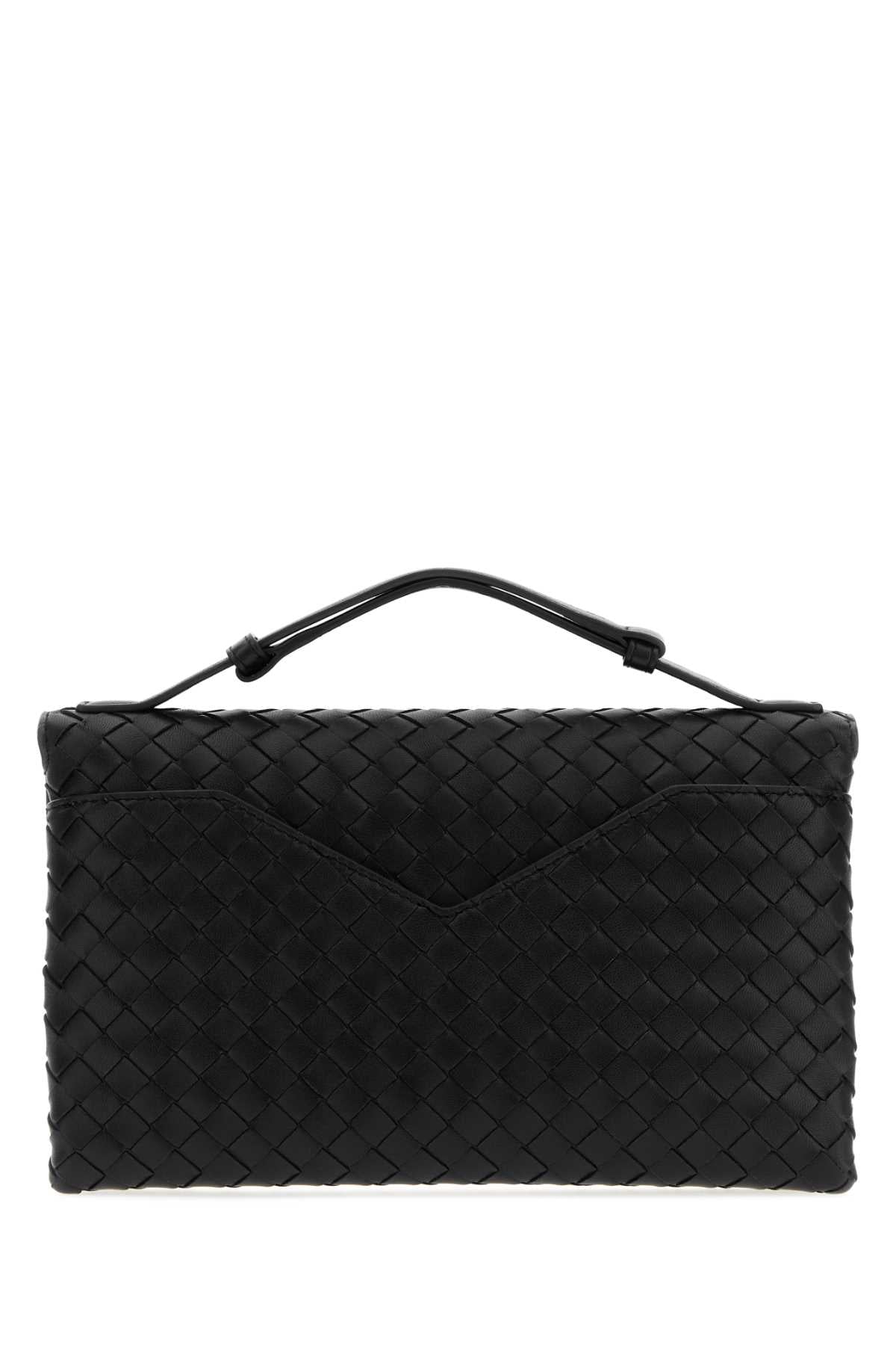 Bottega Veneta Women's Lambskin Clutch in Black - view 3