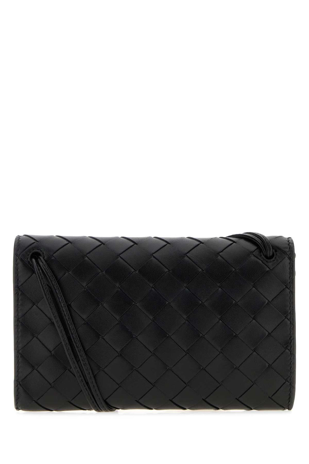 Bottega Veneta Women's Lambskin Wallet Bag in Black - view 3