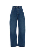 Bottega Veneta Women's Wide-Leg Denim Pants in Light Blue - view 1