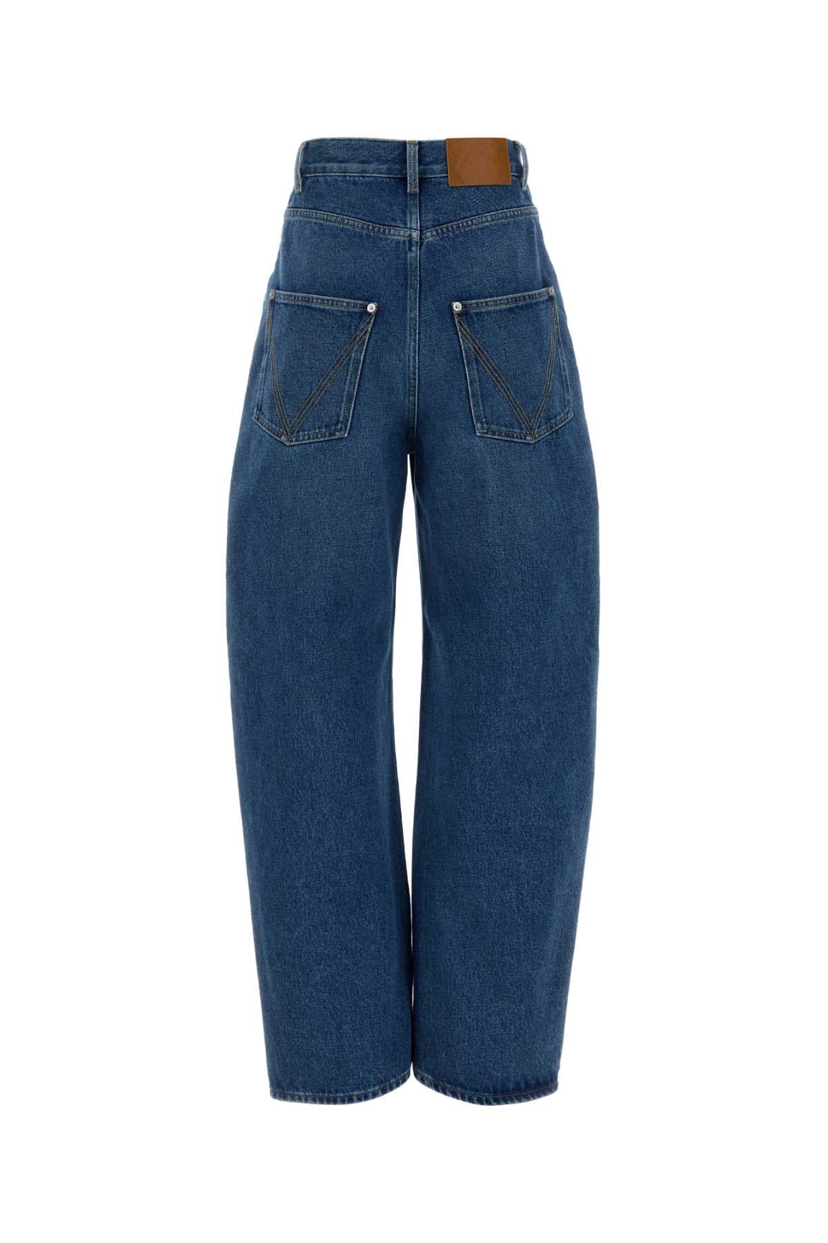 Bottega Veneta Women's Wide-Leg Denim Pants in Light Blue - view 2