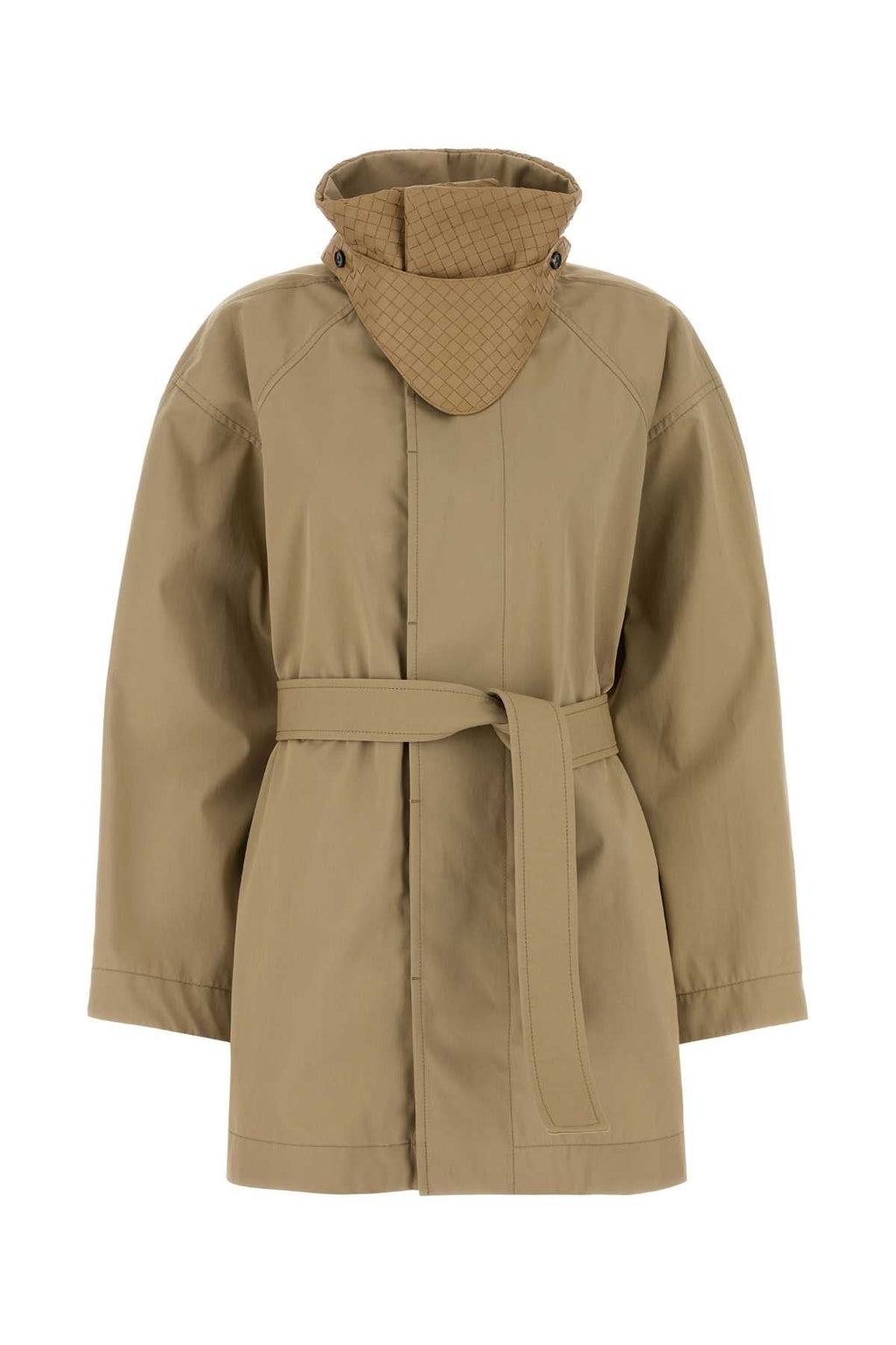 Bottega Veneta Women's Cotton Trench Coat in Camel - view 1