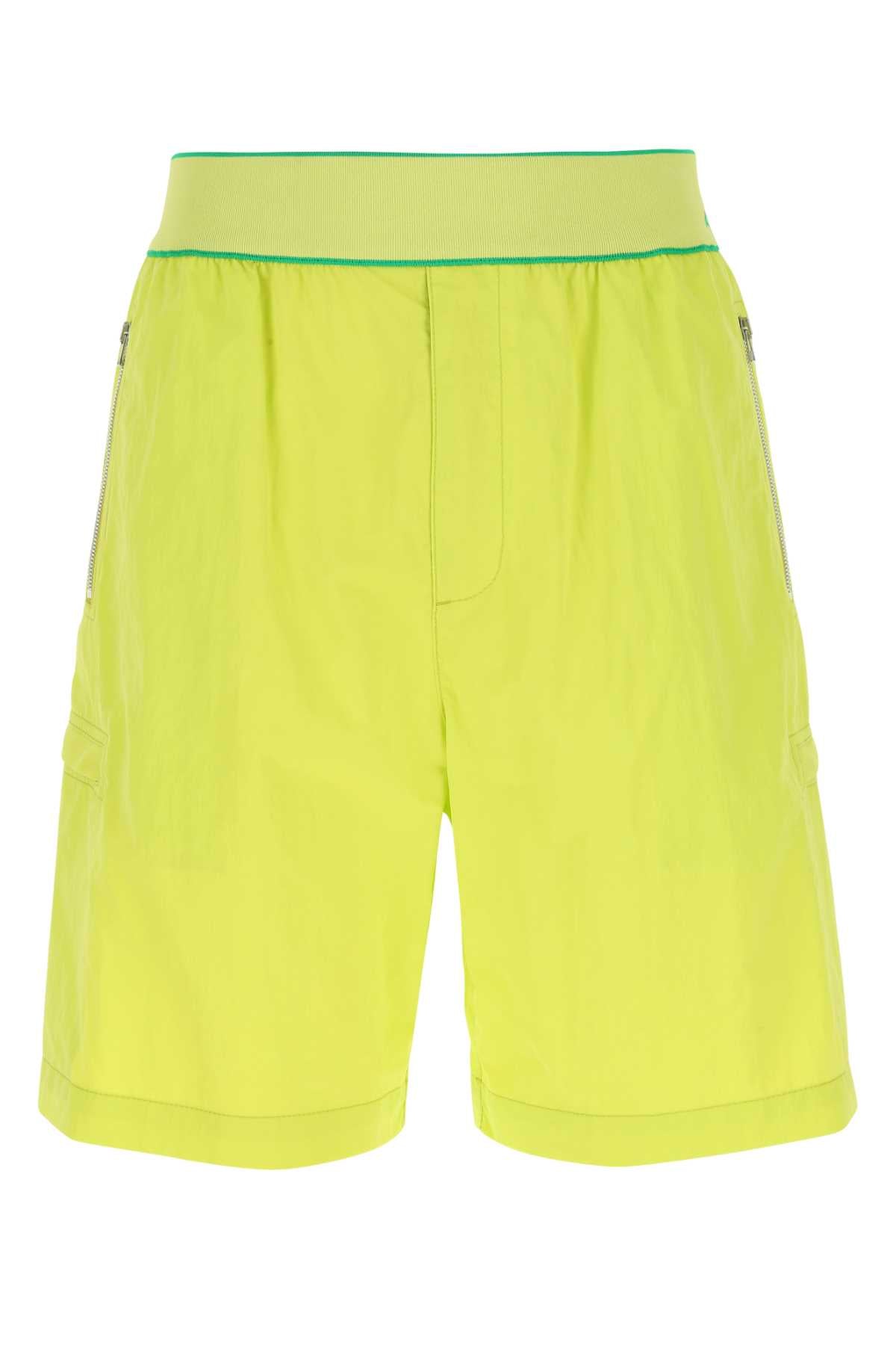 Bottega Veneta Men's Nylon Shorts in Yellow - view 1