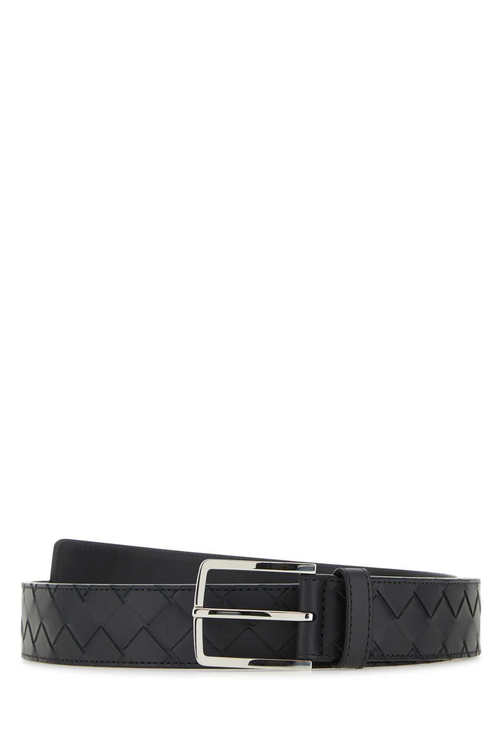 Bottega Veneta Men's Woven Leather Belt in Black - view 1
