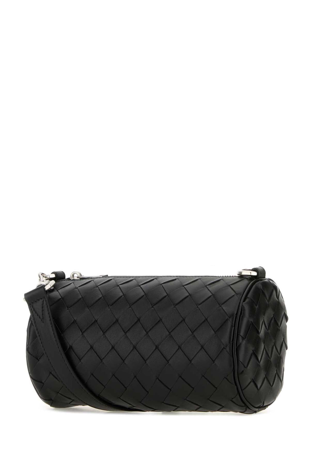 Bottega Veneta Men's Woven Leather Handbag in Black - view 2
