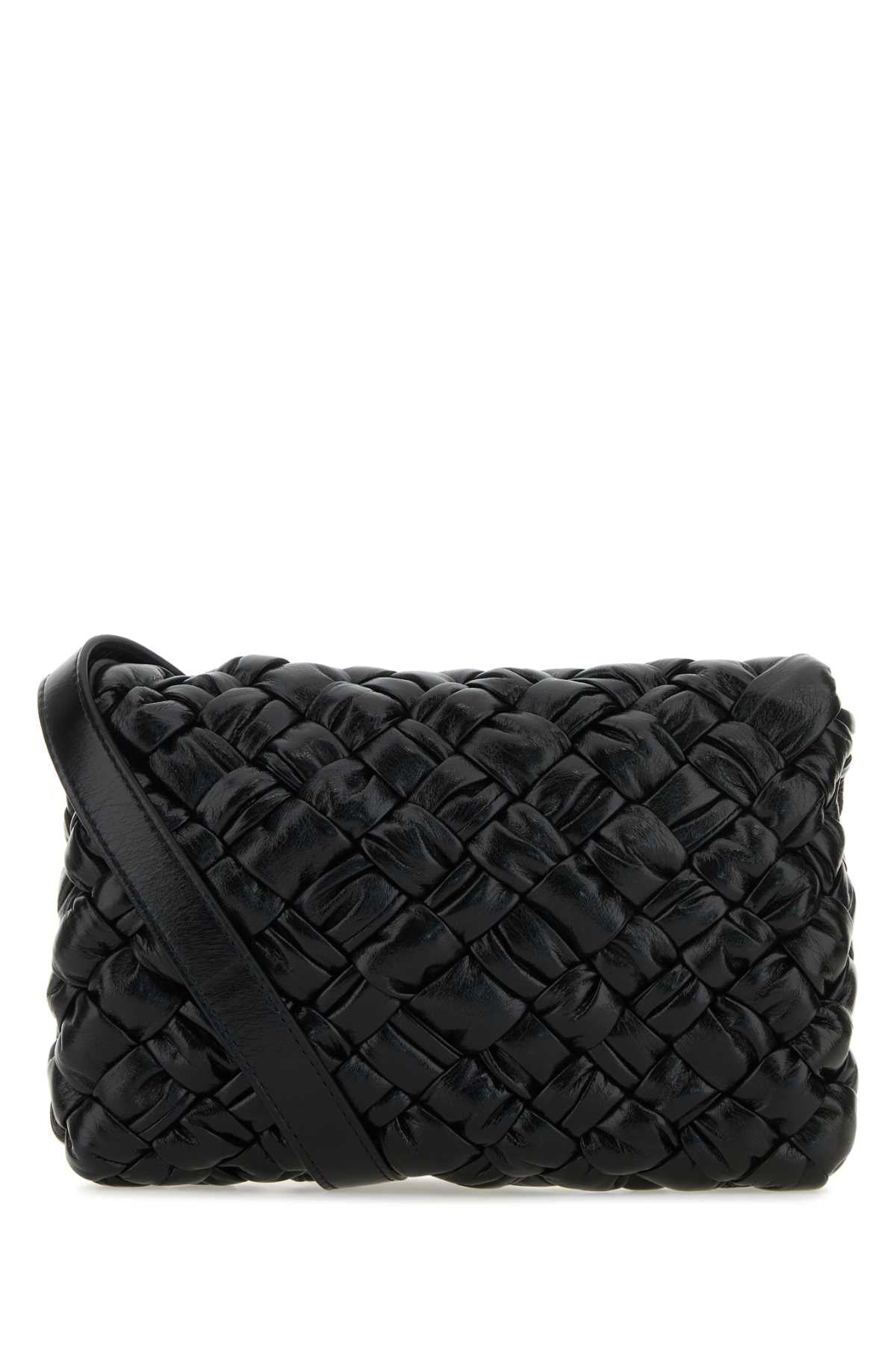 Bottega Veneta Men's Woven Leather Bag in Black - view 3